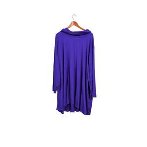 On The Plus Side Royal Purple Turtleneck Tunic 5X NWT